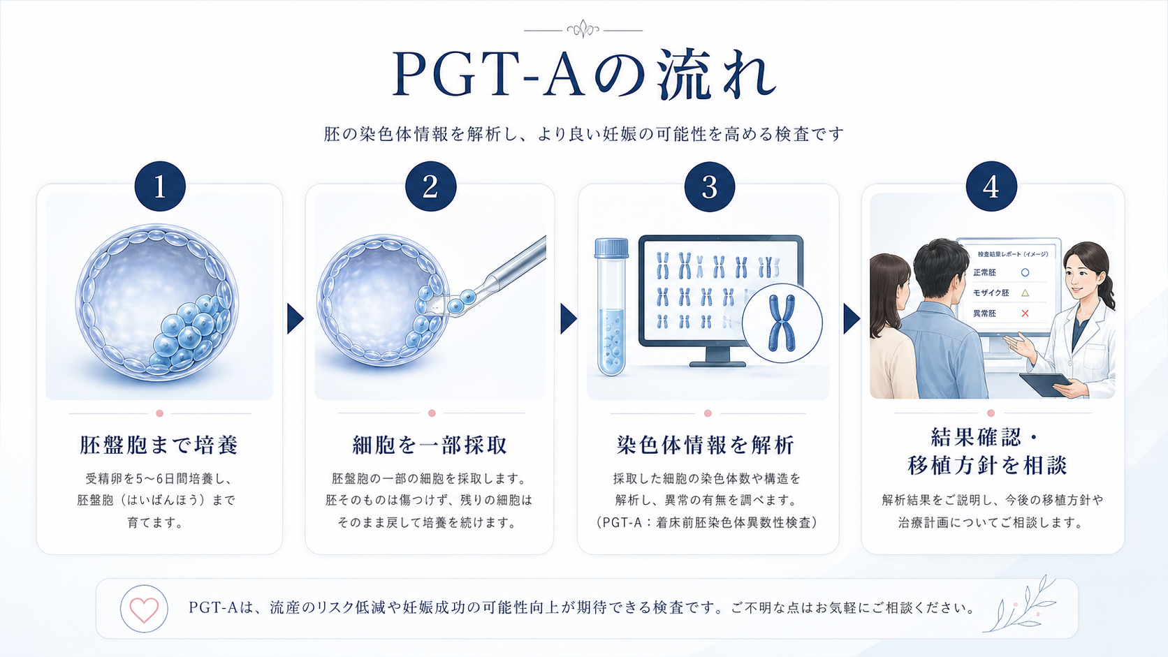 PGT-A検査の流れ
